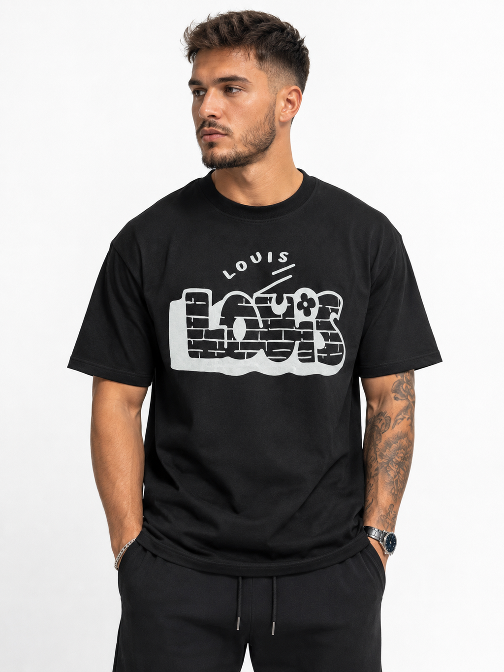 Louis Tricou bărbătesc negru
