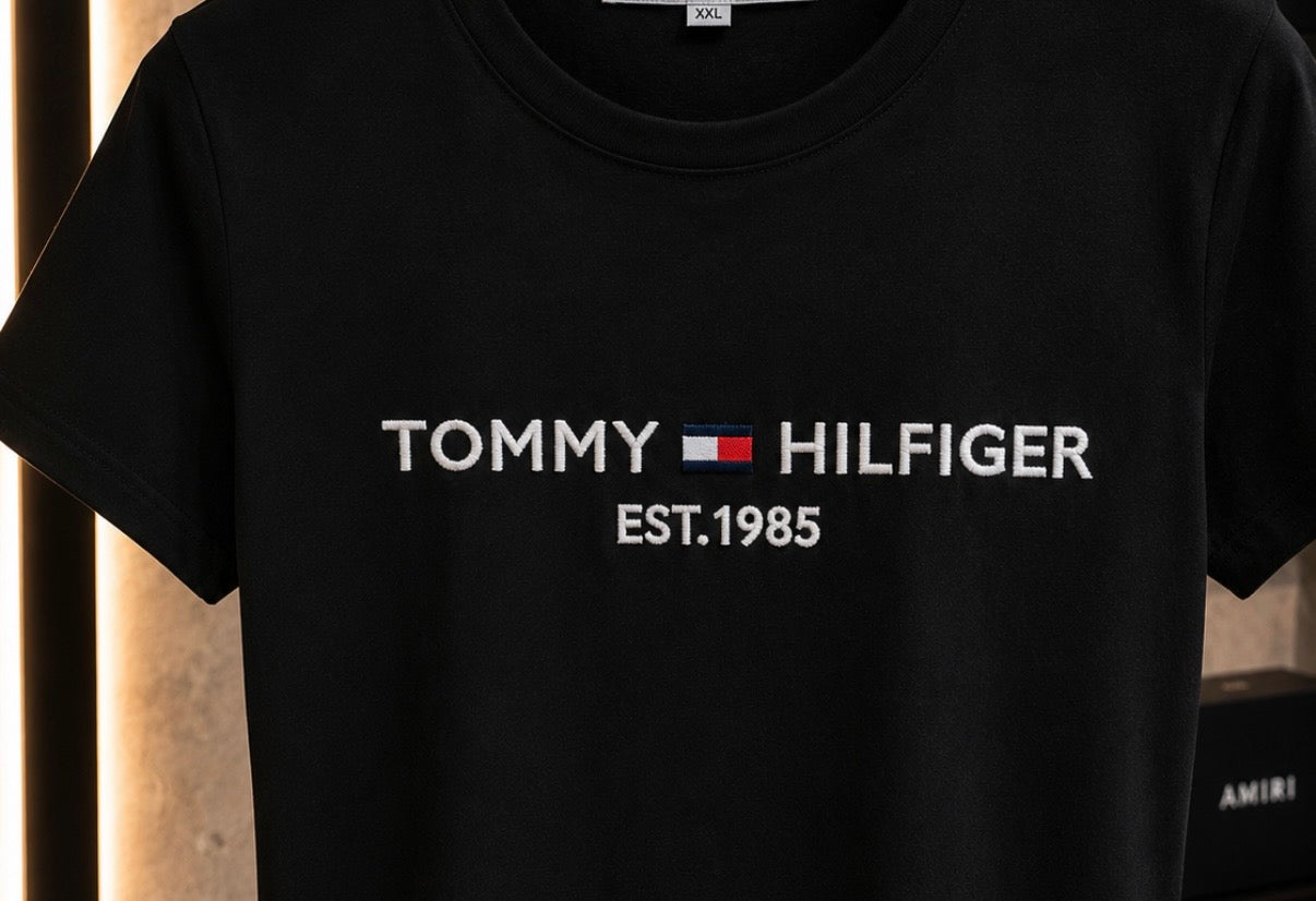 Women’s Tommy Hilfiger EST.1985 T-Shirt – Black