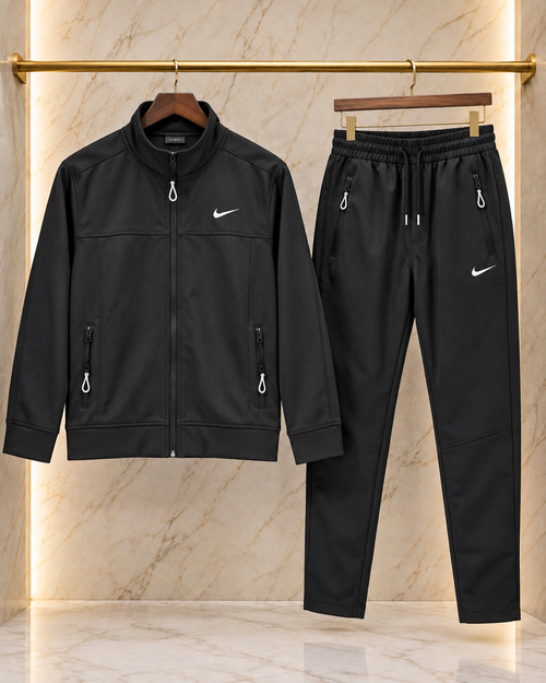 06-Nike – Trening bărbați negru, logo brodat