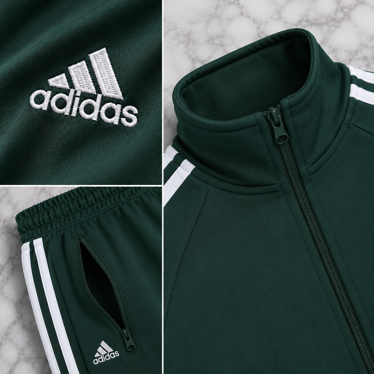 A-Adidas Trening Bărbați Verde – Logo Brodat