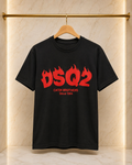 DSQUARED2 – Tricou bărbătesc negru din bumbac premium