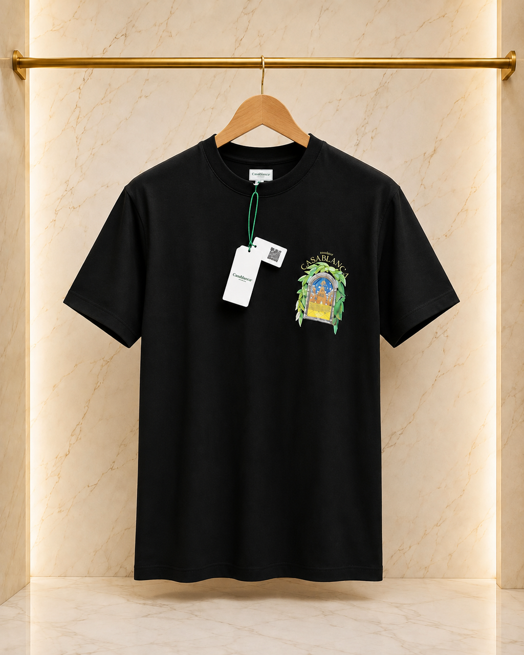 Casablanca – Tricou negru din bumbac premium