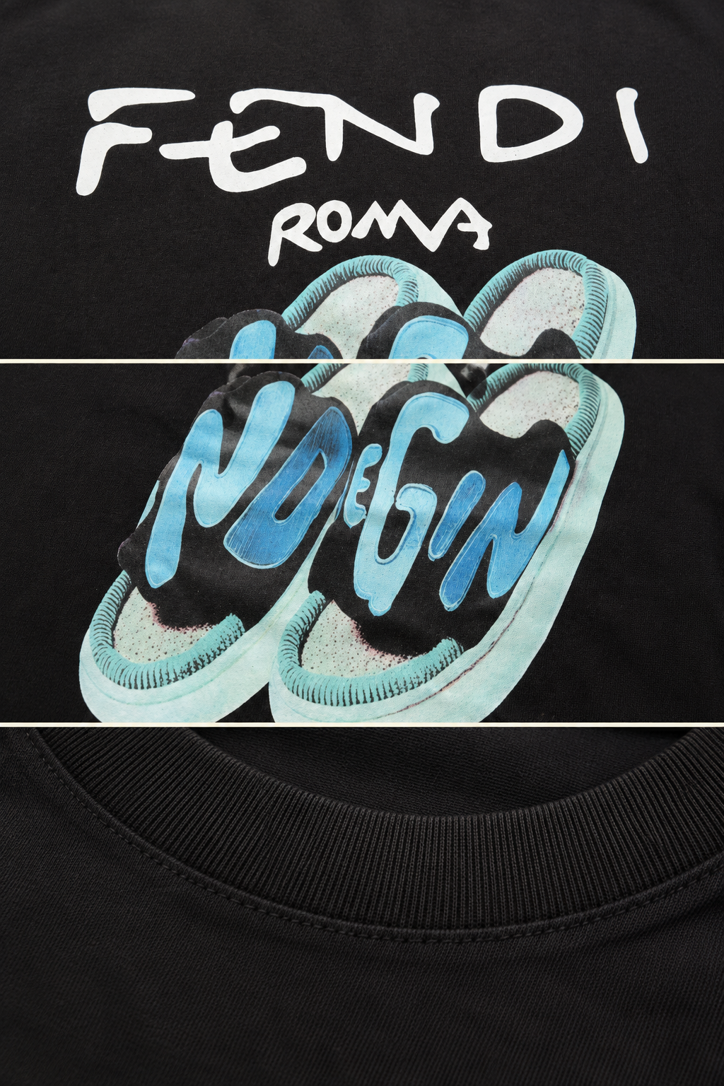 Fendi Roma – Tricou bărbați din bumbac premium