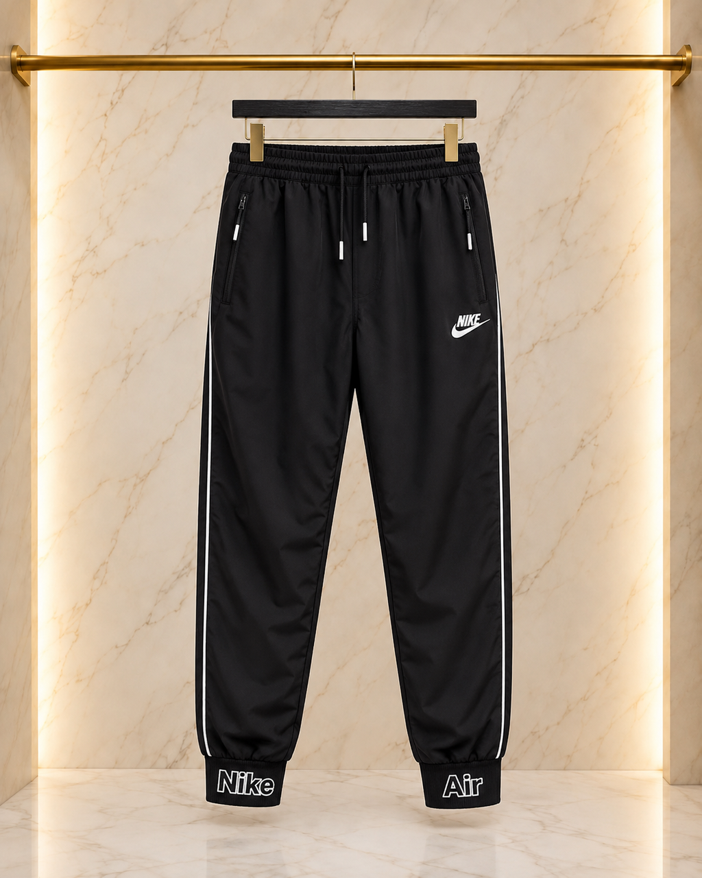 12-Nike Pantaloni Trening Bărbați Negri – Model Nike Air