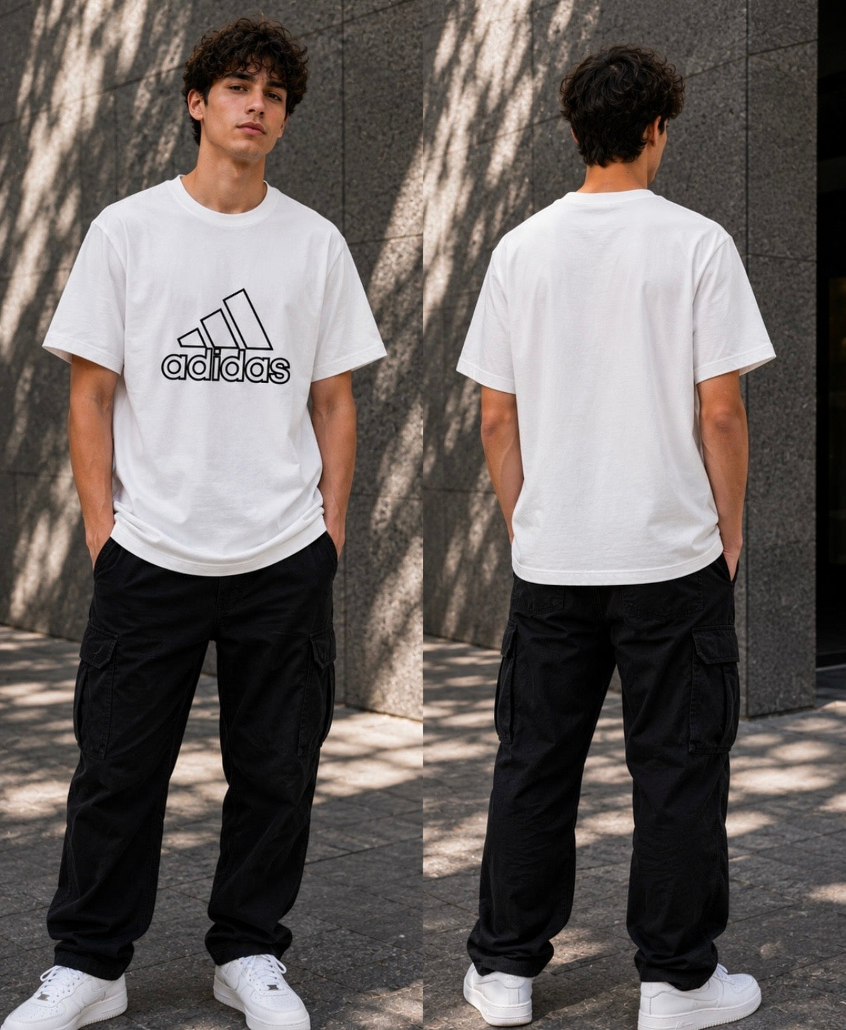 Adidas White Logo T-Shirt