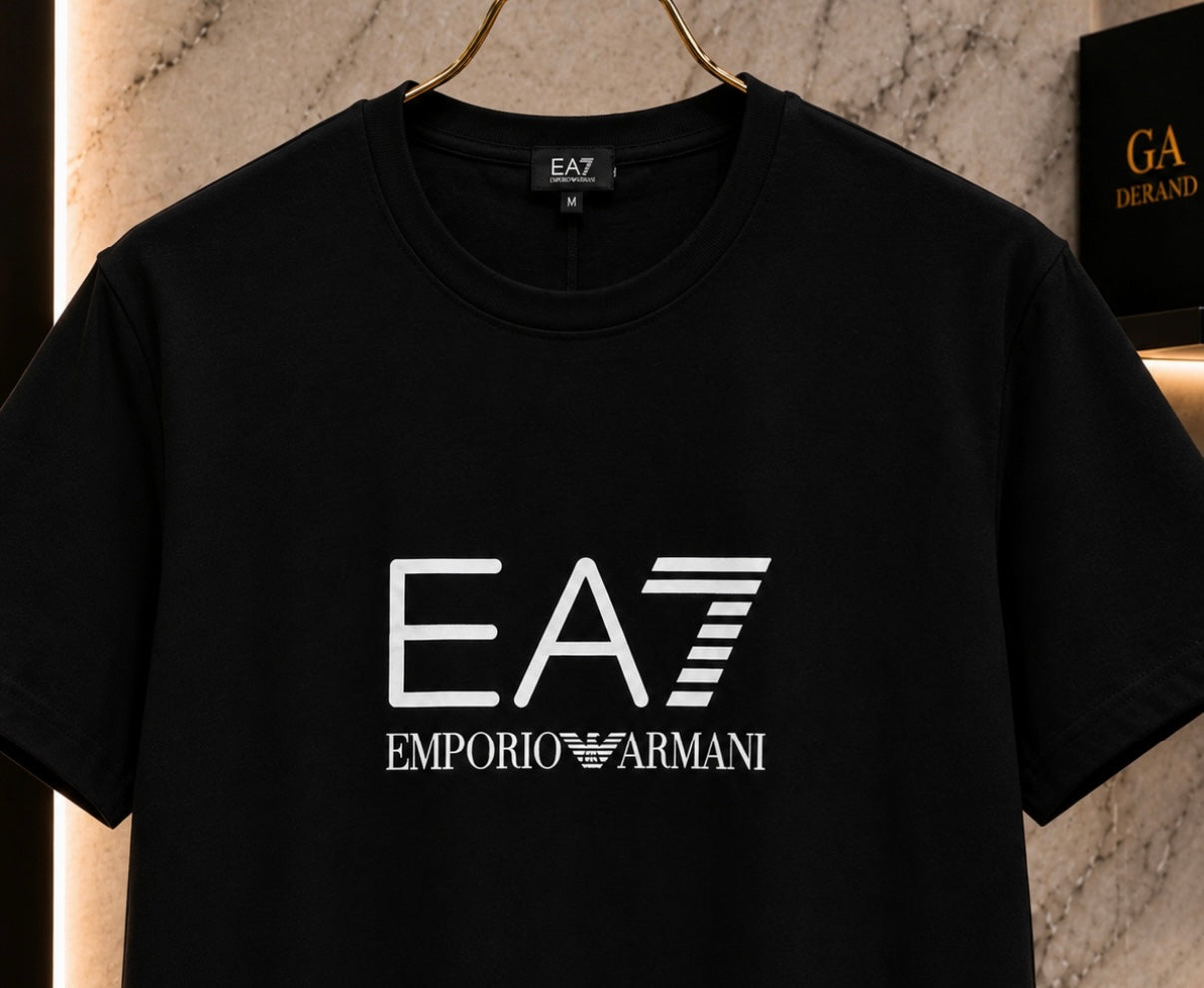 EA7 Emporio Armani Black Tee