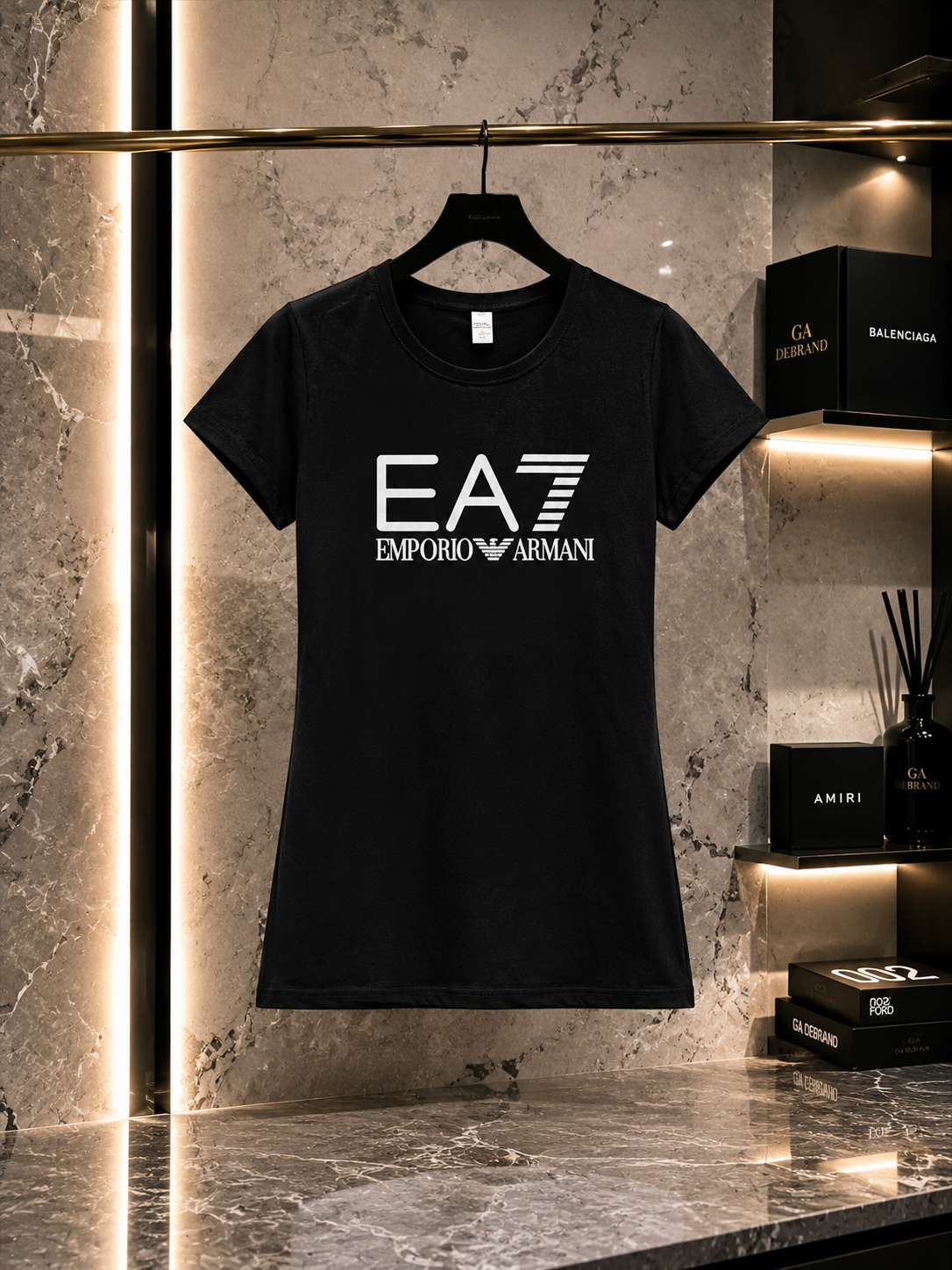 Women’s EA7 Emporio Armani Cotton T-Shirt | Casual Fashion Tee