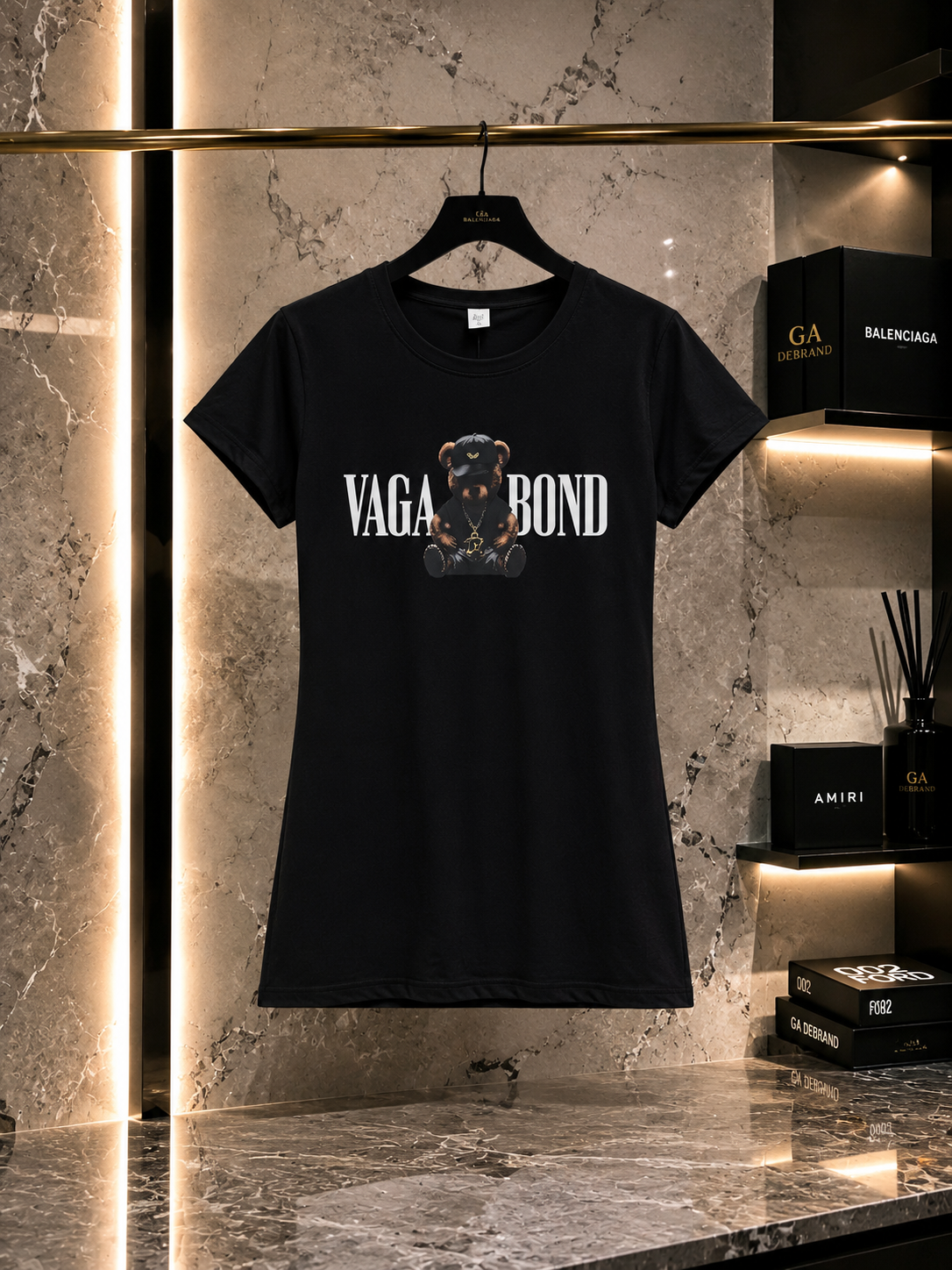 Women’s Vagabond Bear Cotton T-Shirt